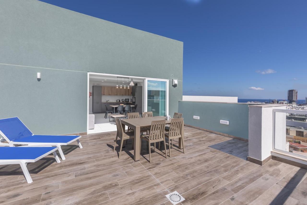 Unique Penthouse With Private Heated Jacuzzi, Close To Restaurants And Night Life Is-Swieqi Esterno foto